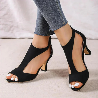 Women's Comfort High-Heel Pumps with Arch Support and Cushioned Footbed