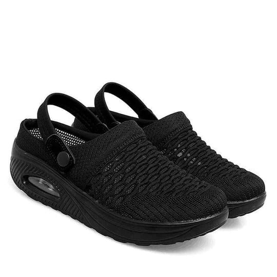 Women's Walking Shoes with Shock Absorbing Wedge Base