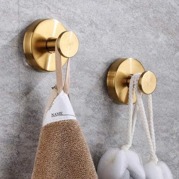 Suction Cup Hooks with Twist Lock Mechanism for Glass, Tile, and Non Porous Surfaces, 10 Pound Capacity