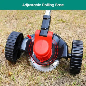 Grass Trimmer with Telescopic Shaft and Multi-Angle Head, Battery Powered