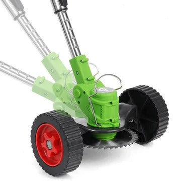Grass Trimmer with Telescopic Shaft and Multi-Angle Head, Battery Powered