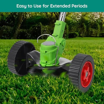 Grass Trimmer with Telescopic Shaft and Multi-Angle Head, Battery Powered