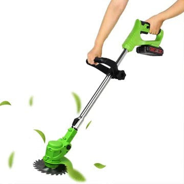 Grass Trimmer with Telescopic Shaft and Multi-Angle Head, Battery Powered