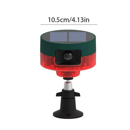 Motion Activated Solar Pest Deterrent with LED Strobe and 13 Sound Patterns