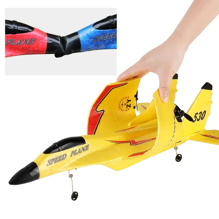 Remote Control Airplane with Aerodynamic Design and Impact Resistant Build