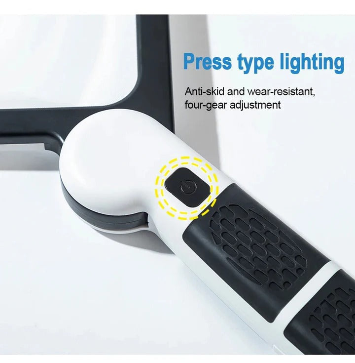 Handheld Magnifying Glass with 48 LED Lights and 5x Magnification, Foldable Design