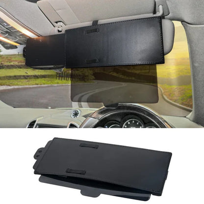 Polarized Car Visor with Dual Day and Night Mode, Hook and Loop Attachment