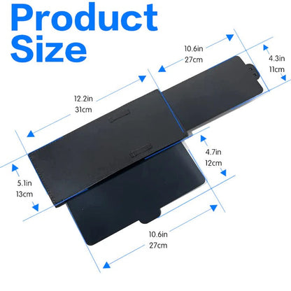 Polarized Car Visor with Dual Day and Night Mode, Hook and Loop Attachment