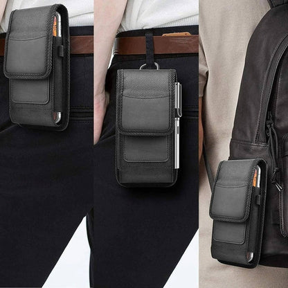 Belt Clip Phone Holster with Signal Blocking Card Slot and Pen Band