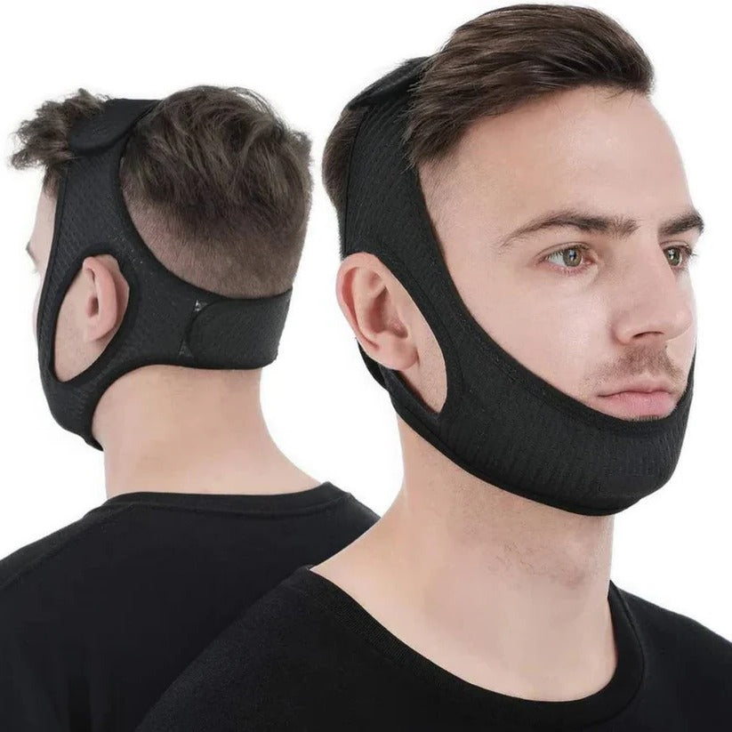 Sleep Chin Strap with Adjustable Fit and Gentle Jaw Alignment