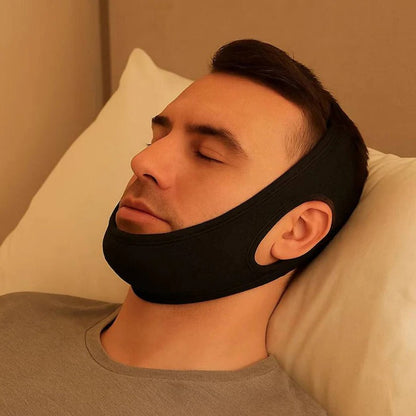 Sleep Chin Strap with Adjustable Fit and Gentle Jaw Alignment