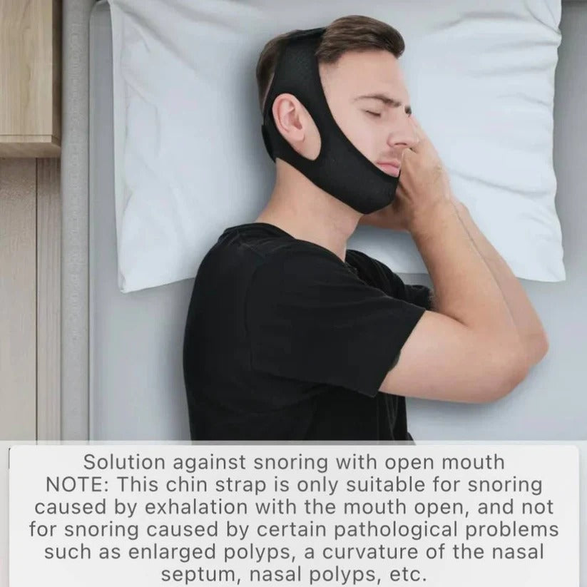 Sleep Chin Strap with Adjustable Fit and Gentle Jaw Alignment