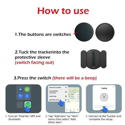 Compact GPS Vehicle Tracker with App Monitoring and Dual Cases