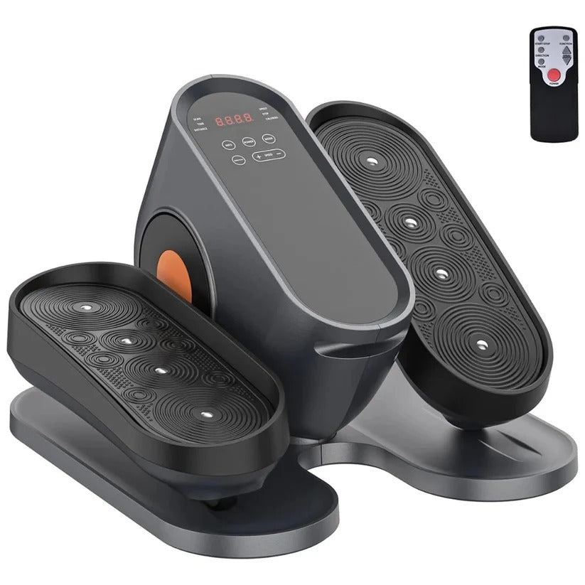Quiet Desk Elliptical with LCD Display and Remote Control, 12 Speed Levels