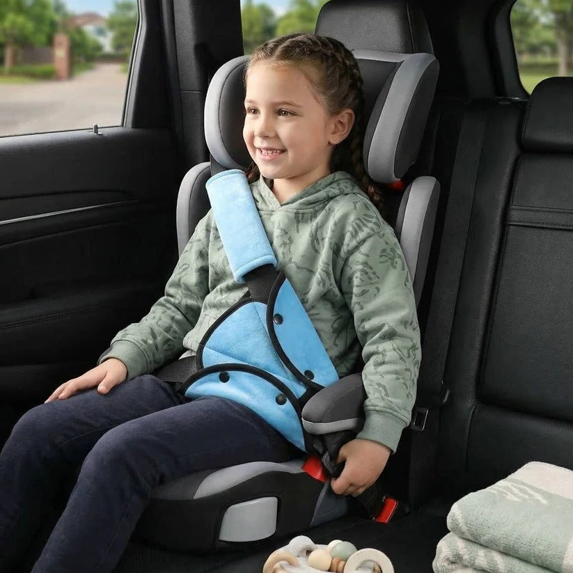 Seat Belt Positioning Clip with Triple Layer Padding for Child Safety