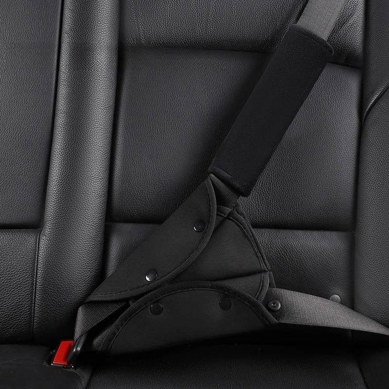 Seat Belt Positioning Clip with Triple Layer Padding for Child Safety