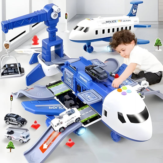 Toy Airplane Set With Multiple Planes And Accessories For Kids