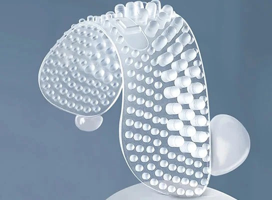 Heel Grip Inserts with Textured Surface and Shock Absorption, 4 Thickness Options