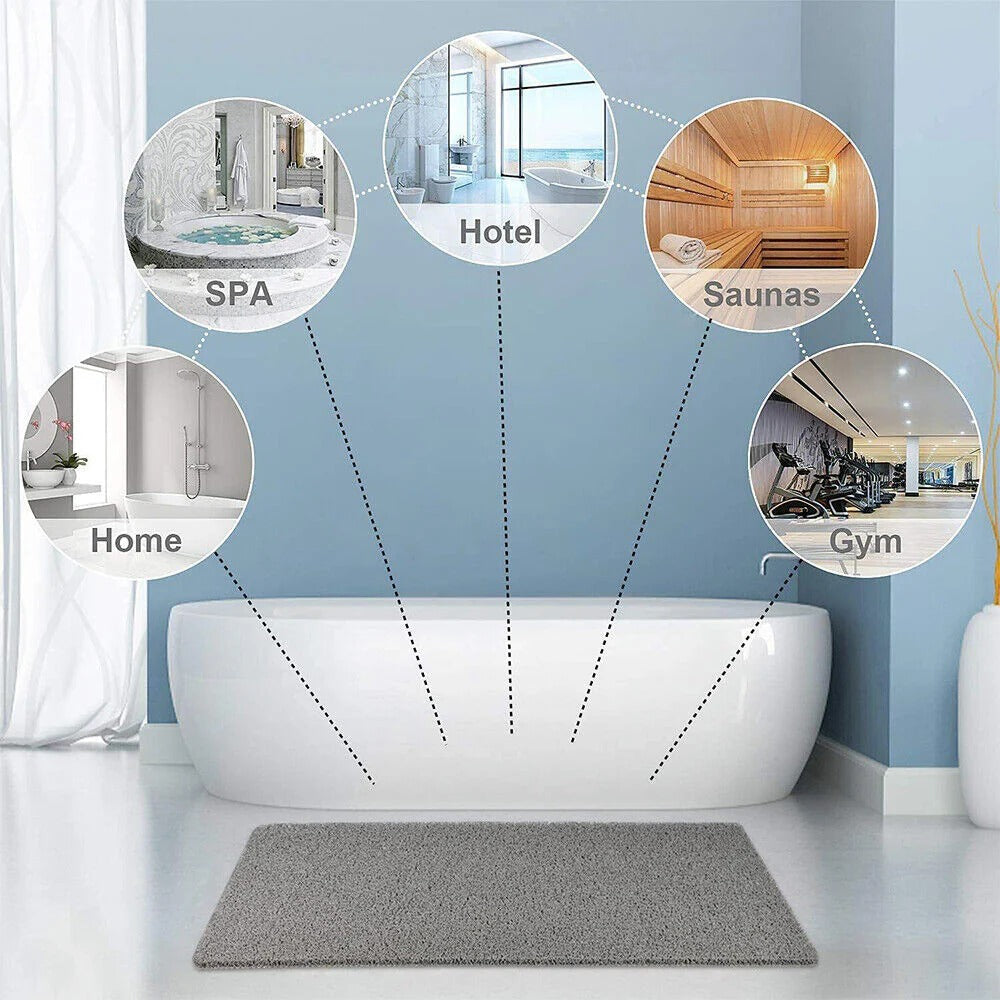 Bathroom Shower Floor Mat with Flow Through Design