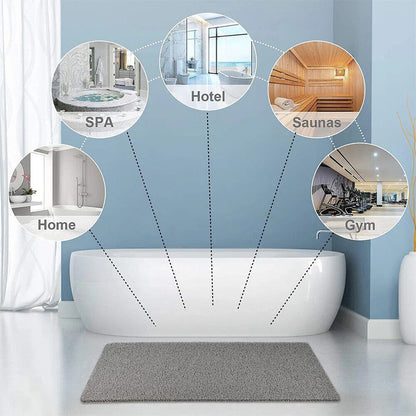 Bathroom Shower Floor Mat with Flow Through Design