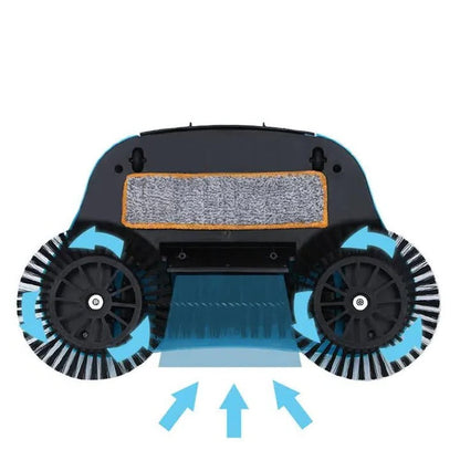 Cordless Vacuum Broom with Multi-Surface Brush Head and Quick Release Dustbin