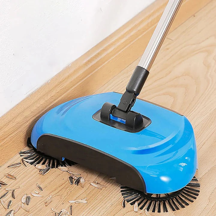 Cordless Vacuum Broom with Multi-Surface Brush Head and Quick Release Dustbin
