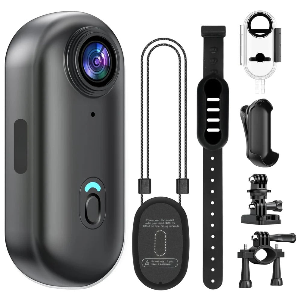 4K Action Camera with 128GB Storage and Six Mounting Options