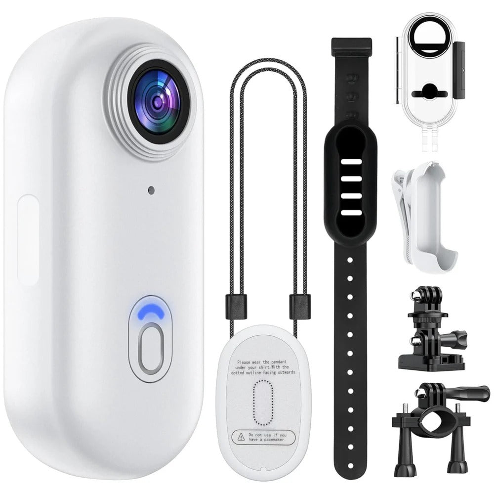 4K Action Camera with 128GB Storage and Six Mounting Options