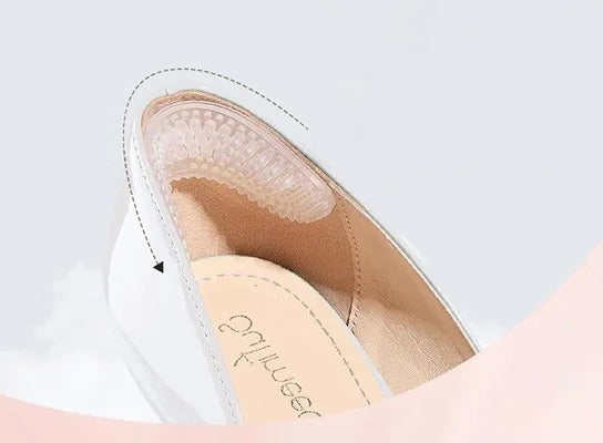 Heel Grip Inserts with Textured Surface and Shock Absorption, 4 Thickness Options