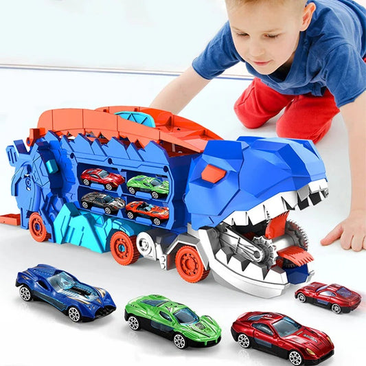 Toy Truck With Dinosaur Play Set For Toddlers And Kids