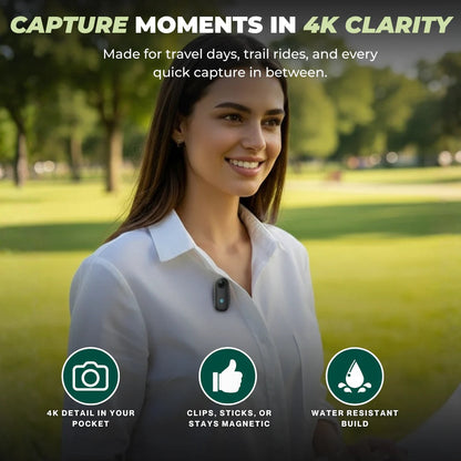 4K Action Camera with 128GB Storage and Six Mounting Options