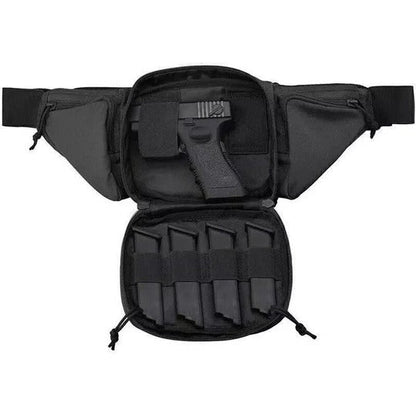Concealed Carry Waist Pack with Multi-Compartment Storage and Adjustable Strap