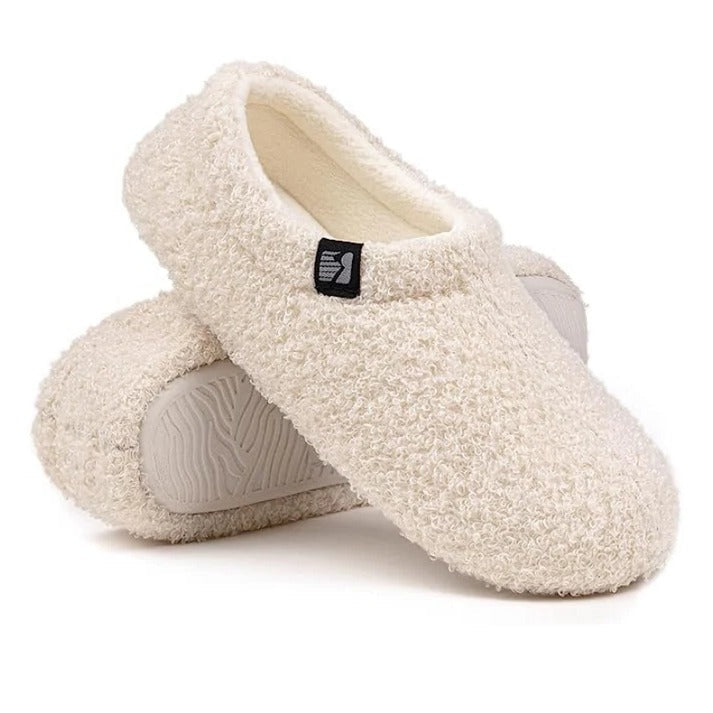 Women's Fleece Slipper with Memory Foam Insole and Closed Back, Machine Washable
