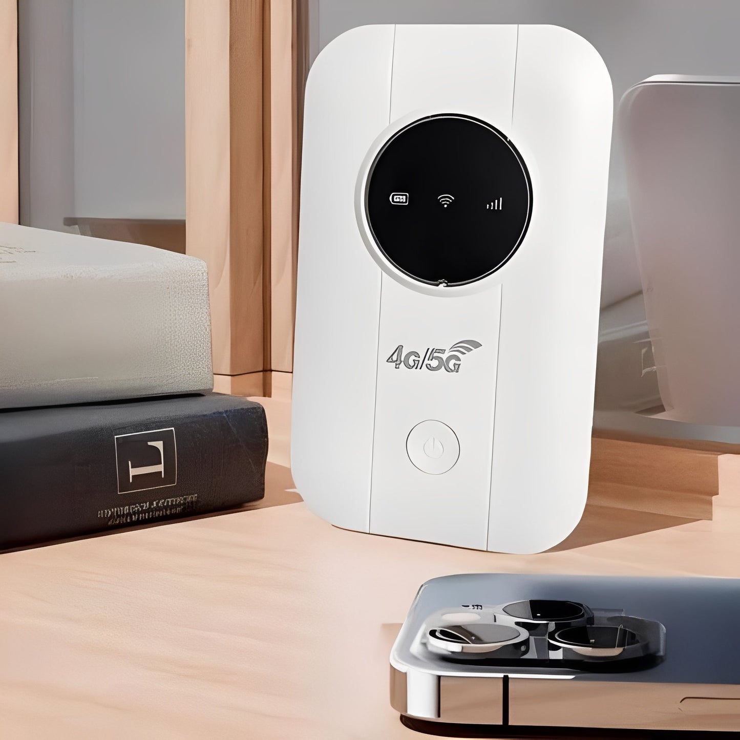 Portable Wireless Router with Multi-Device Support for Travel