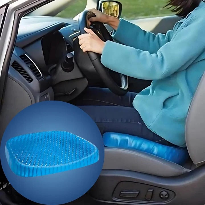 Gel Seat Cushion with Honeycomb Design for Office, Car, and Wheelchair