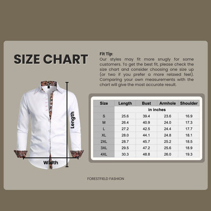 Extended Length Dress Shirt with Pointed Collar