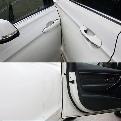Door Edge Protector Strip with U-Shaped Channel and Heat-Activated Adhesive, 16.4ft Universal