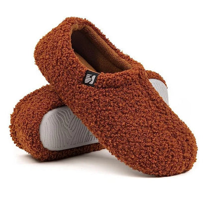 Women's Fleece Slipper with Memory Foam Insole and Closed Back, Machine Washable