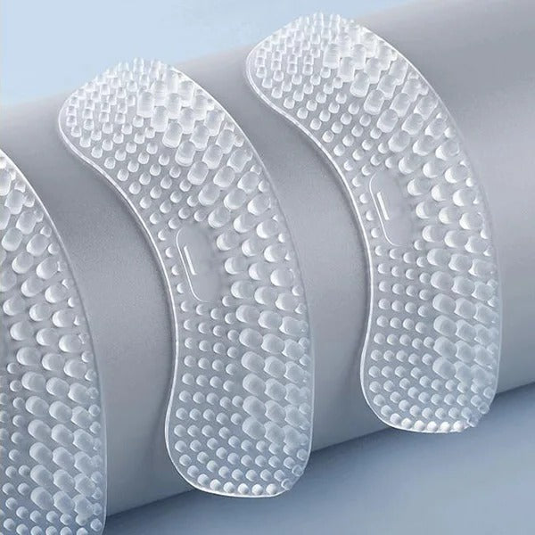 Heel Grip Inserts with Textured Surface and Shock Absorption, 4 Thickness Options