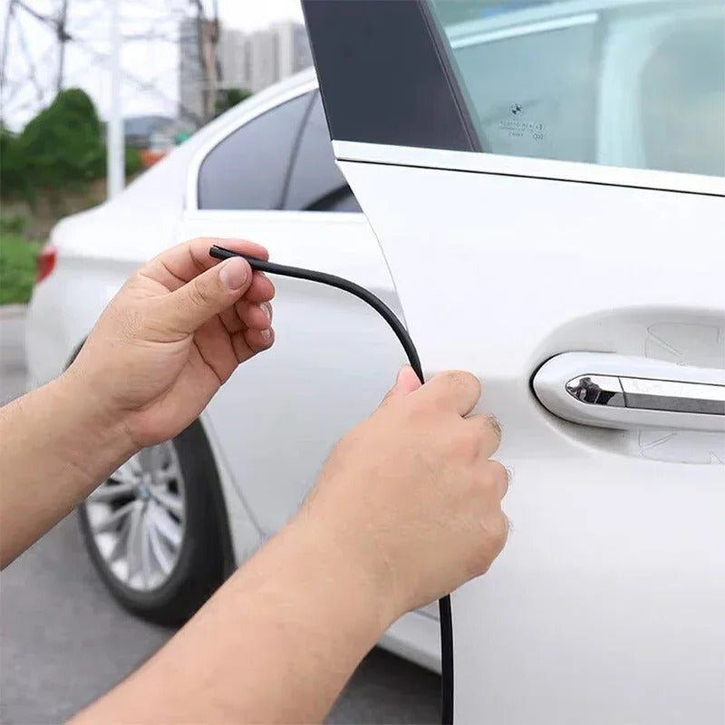 Door Edge Protector Strip with U-Shaped Channel and Heat-Activated Adhesive, 16.4ft Universal
