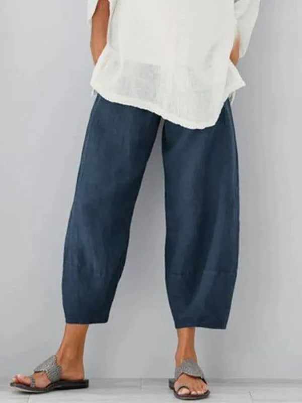 Women's Linen Pants with Relaxed Fit