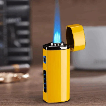 Electric Torch Lighter with Rechargeable Battery and Wind-Resistant Flame