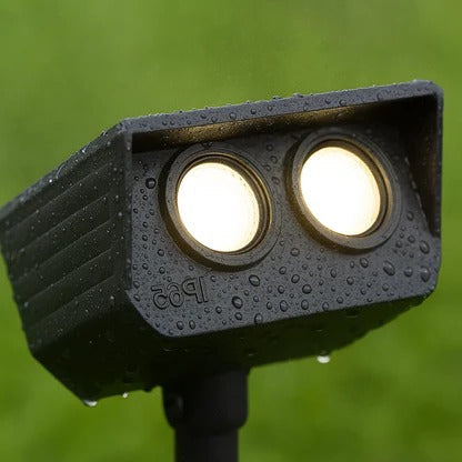 Solar Spot Light with Adjustable Zoom Lens and RGB Color Modes
