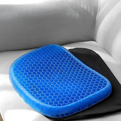 Gel Seat Cushion with Honeycomb Design for Office, Car, and Wheelchair