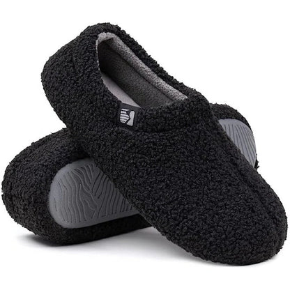 Women's Fleece Slipper with Memory Foam Insole and Closed Back, Machine Washable