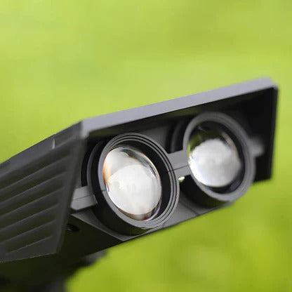 Solar Spot Light with Adjustable Zoom Lens and RGB Color Modes