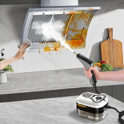 High Pressure Steam Cleaner with Five Brush Heads and Adjustable Settings