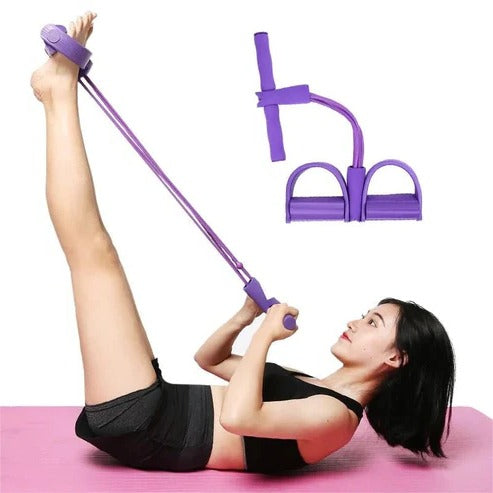 Resistance Band Set with Foot Pedals and Handles for Full Body Training