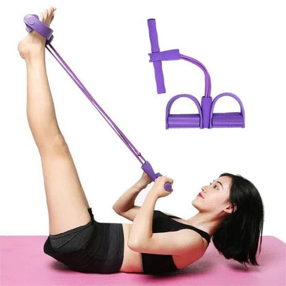 Resistance Band Set with Foot Pedals and Handles for Full Body Training