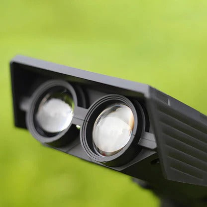 Solar Spot Light with Adjustable Zoom Lens and RGB Color Modes